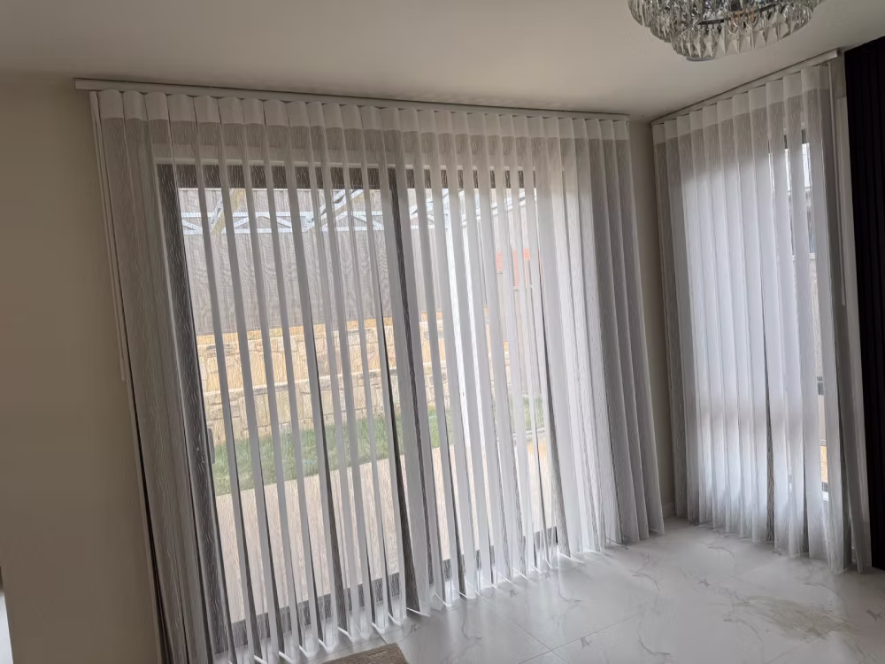 Premium vertical drapes installation project