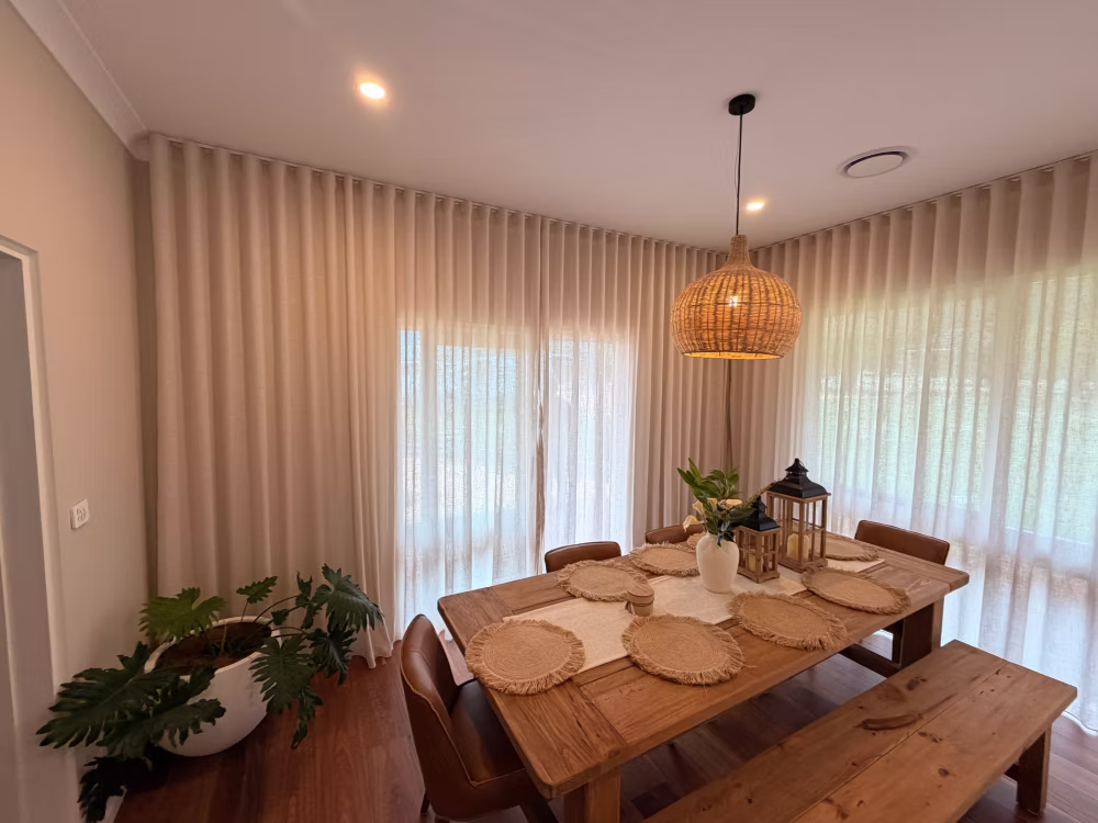 Custom sheer curtains installation in Canberra