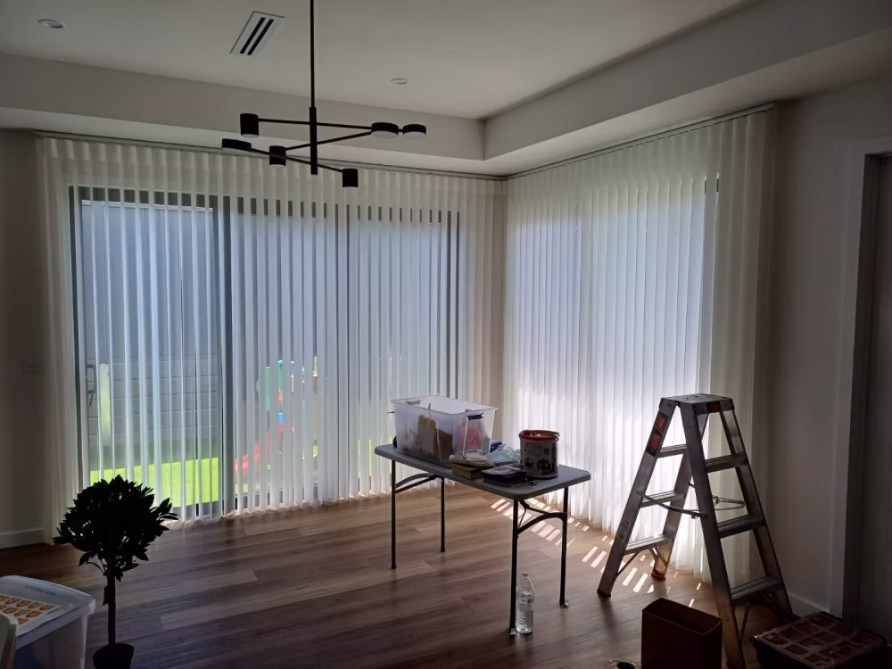 Custom vertical drapes installation in Canberra